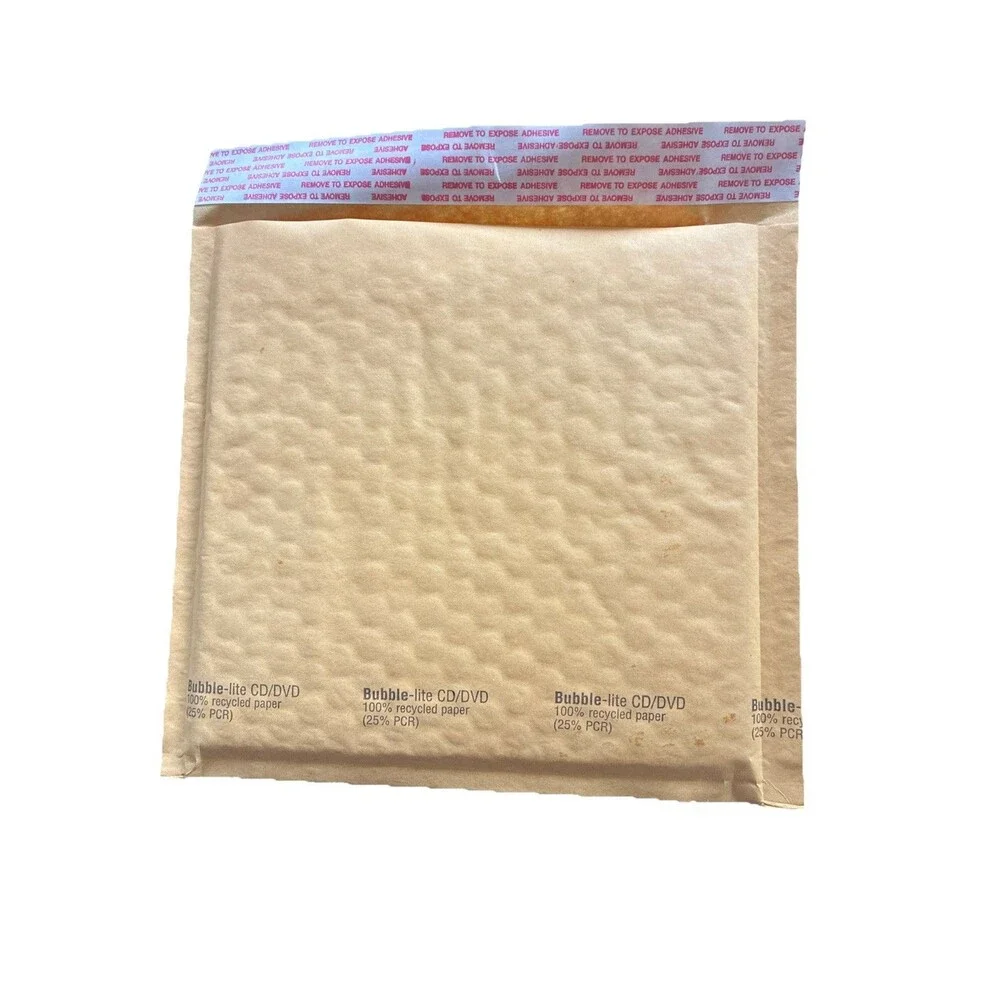 40 CD / DVD 7.25 x 8 Kraft Bubble Lite Mailers Padded Envelopes Bags